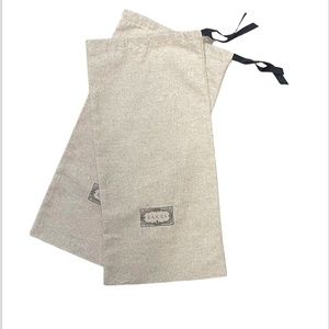 COPY - GUCCI drawstring dust/shoe bag, pair BRAND NEW